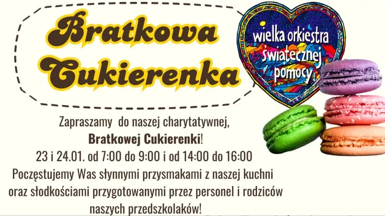 Malbork. Bratkowa Cukierenka zagra dla WOŚP.