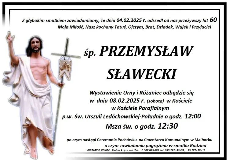 Zmarł Przemysław Sławecki. Miał 60 lat.