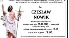 Zmarł Czesław Nowik. Żył 76 lat.