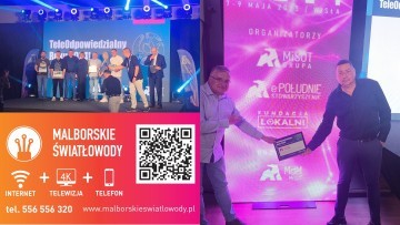 Malborskie Światłowody wyróżnione dyplomem TeleOdpowiedzialny Roku&#8230;