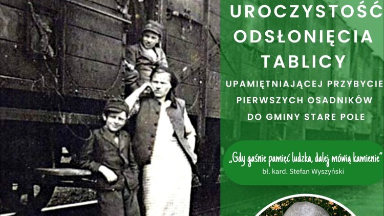 W hołdzie pierwszym osadnikom – uroczyste odsłonięcie tablicy pamiątkowej w Starym Polu.