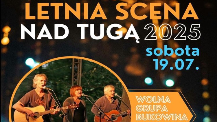 Letni wieczór z poezją i folkiem nad Tugą w Nowym Dworze Gdańskim.