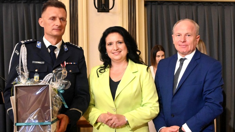 Uroczyste obchody Święta Policji w Nowym Dworze Gdańskim.