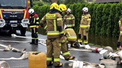 Zalany powiat nowodworski – blisko 200 interwencji straży pożarnej po intensywnych opadach.