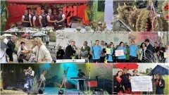 Dożynki Żuławskie w Orłowie - tradycja, konkursy i muzyka mimo deszczu.