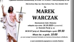 Zmarł Marek Warczak. Miał 62 lata.