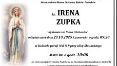 Zmarła Irena Zupka. Miała 78 lat.