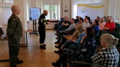 Pracownicy Starostwa Powiatowego w Nowym Dworze Gdańskim przeszkoleni z ochrony ludności i obrony cywilnej.
