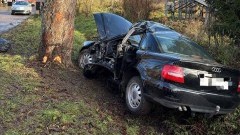 Śmiertelny wypadek w Gniazdowie. Droga zablokowana, policja kieruje na objazdy.