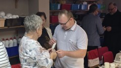 Spotkanie opłatkowe w Warsztatach Terapii Zajęciowej w Marzęcinie.