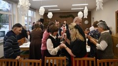 Wigilijne spotkanie w Warsztatach Terapii Zajęciowej w Jantarze.