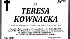 Zmarła Teresa Kownacka. Miała 76 lat.