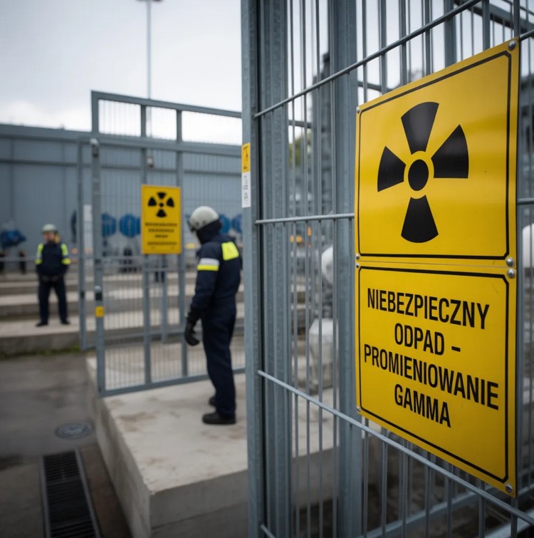 Niebezpieczny odpad promieniotwórczy zabezpieczony w Zakładzie Utylizacji…