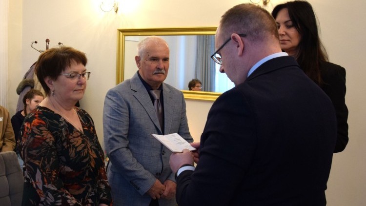 Powiat nowodworski. Złote Gody państwa Gonczarenko.