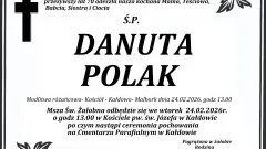 Zmarła Danuta Polak. Miała 70 lat.