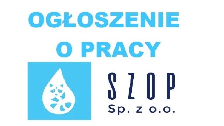 "SZOP” Spółka z o.o. w Nowym Dworze Gdańskim ogłasza nabór na stanowisko:  PRACOWNIK / PRACOWNICA OBSŁUGI GOSPODARKI ODPADAMI  ORAZ OBSŁUGI SIECI I OBIEKTÓW KANALIZACYJNYCH