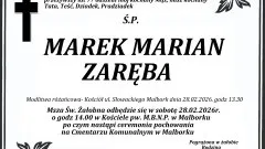 Zmarł Marek Marian Zaręba. Miał 77 lat.