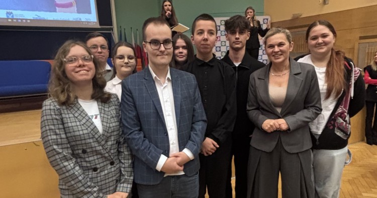 Młodzieżowa Rada Powiatu Sztumskiego na Uczniowskiej Konferencji Praw Człowieka.