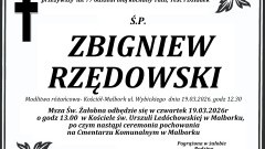 Zmarł Zbigniew Rzędowski. Miał 77 lat.