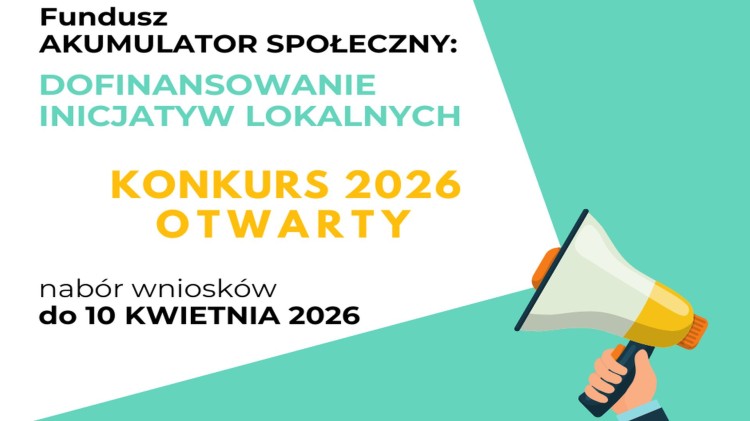 Akumulator Społeczny 2026 – wsparcie finansowe dla lokalnych projektów w powiecie sztumskim.