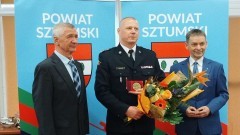 Zasłużony dla Ziemi Sztumskiej - wyjątkowe wyróżnienie dla st. bryg. Tomasza Banacha.