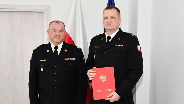 Nowy Komendant Powiatowy PSP w Sztumie – bryg. Wojciech Frąckowiak obejmuje stanowisko.