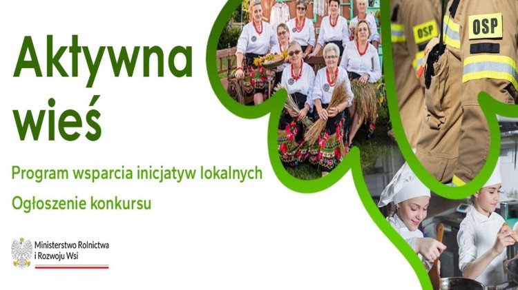 Dwie organizacje z powiatu sztumskiego z dofinansowaniem w programie Aktywna wieś.