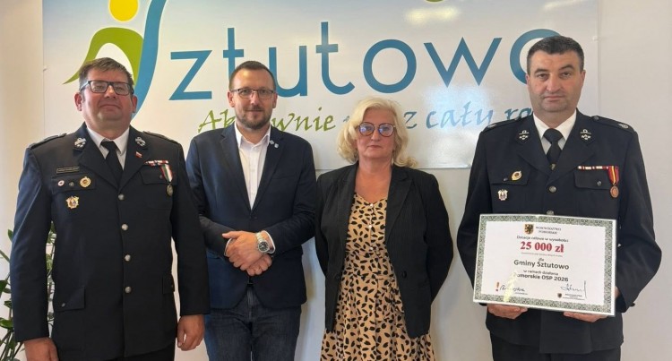 Wsparcie dla strażaków w Gminie Sztutowo. OSP Sztutowo i Łaszka z nowym doposażeniem
