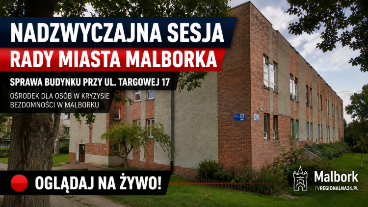 Malbork. Nadzwyczajna sesja w sprawie budynku przy ul. Targowej 17. Oglądaj…