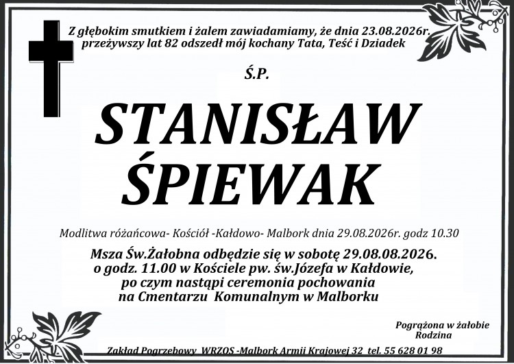 Zmarł Stanisław Śpiewak. Żył 82 lata.