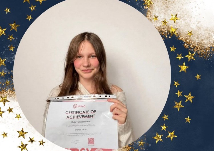 Uczennica II LO w Malborku z międzynarodowym sukcesem! Maja Tolksdorf-Kot…