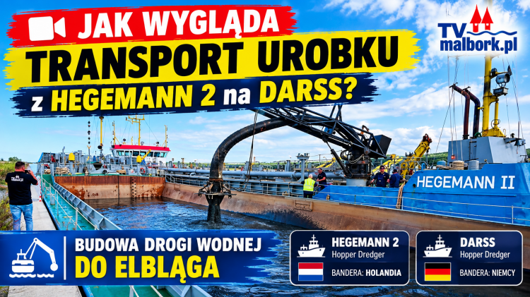 Jak wygląda transport urobku z HEGEMANN 2 na DARSS? Budowa Drogi Wodnej…