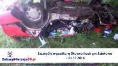 Szczegóły wypadku w Skowronkach gm.Sztutowo - 30.05.2016