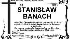 Zmarł Stanisław Banach. żył 66 lat