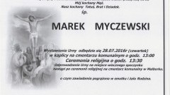 Zmarł Marek Myczewski. Żył 62 lata