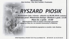 Zmarł Ryszard Piosik. Żył 69 lat.