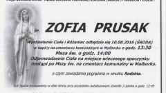 Zmarła Zofia Prusak. Żyła 88 lat.