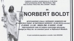 Zmarł Norbert Boldt. Żył 81 lat.