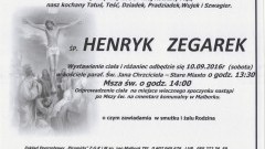 Zmarł Henryk Zegarek. Żył 90 lat.