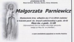 Zmarła Małgorzata Parniewicz. Żyła 55 lat.