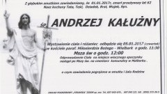 Zmarł Andrzej Kałużny. Żył 62 lata.