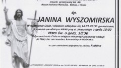 Zmarła Janina Wyszomirska. Żyła 86 lat.