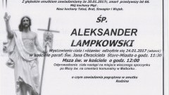 Zmarł Aleksander Lampkowski. Żył 66 lat.