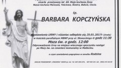 Zmarła Barbara Kopczyńska. Żyła 69 lat.