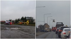 Malbork: Stan przedzawałowy i transport helikopterem do szpitala. Zobacz&#8230;