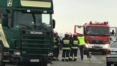 Nowy Dwór Gd. Wypadek na drodze krajowej nr 7. "Siódemka" była zablokowana&#8230;
