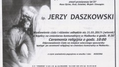 Zmarł Jerzy Daszkowski. Żył 67 lat.