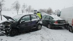 Policjanci pracowali na miejscu dwóch wypadków drogowych - 09.02.2017