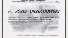 Zmarł Józef Orzechowski. Żył 60 lat.