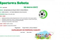 Wójt Gminy Malbork zaprasza na "Sportową Sobotę" - 25.03.2017